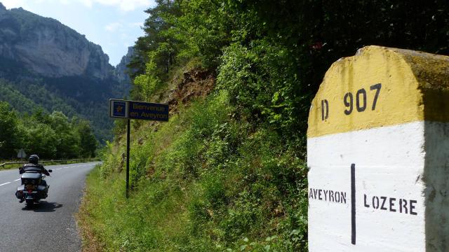Routebeschrijving van de Gorges Du Tarn met de motor 08